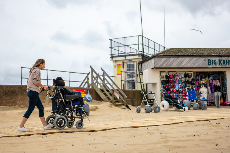 Mother and son at Ryde beach