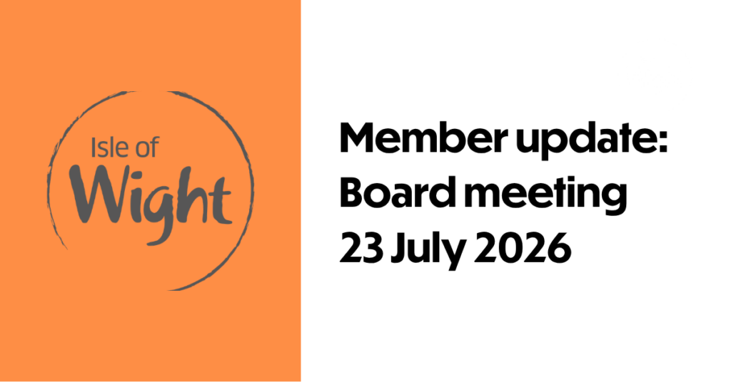 Member Update: Board Meeting, 23 July 2026