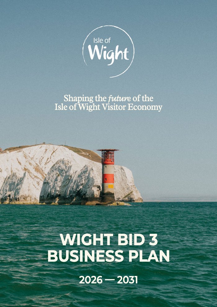 Cover of the Wight BID 3 Business Plan 2026 to 2031