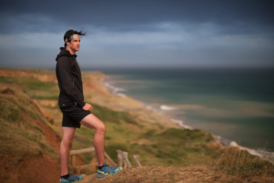Looking out from the cliffs at Compton